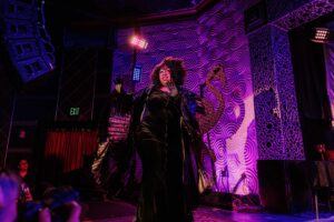 Mona Loverly performing with The Flamingo Revue at Visulite Theatre